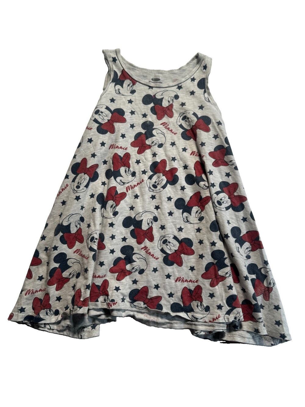 Old Navy Disney Minnie Mouse Girls Dress 5T Gray Sleeveless Skater Cotton